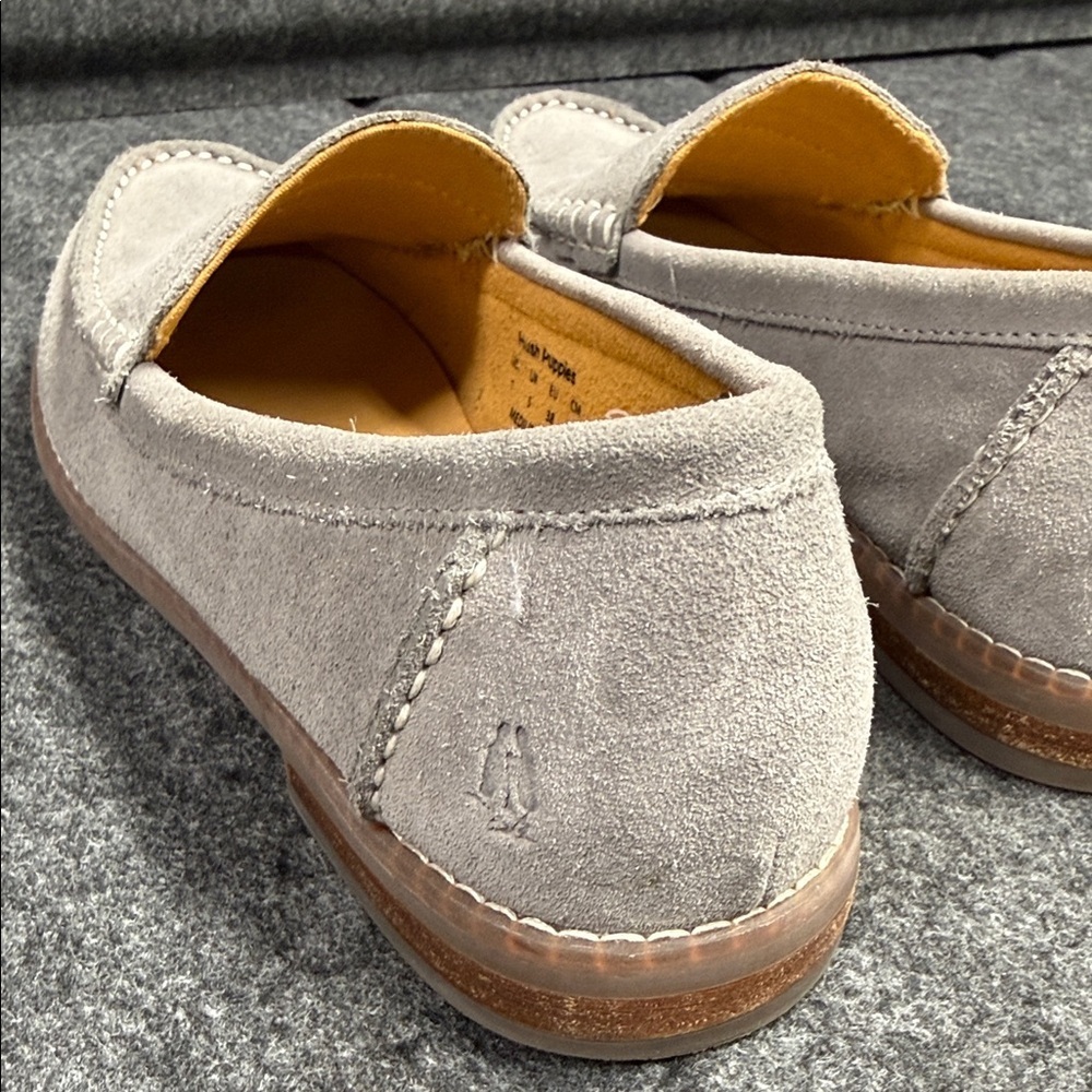 Hush Puppies Soft Gray Suede Loafers - Picture 7 of 13